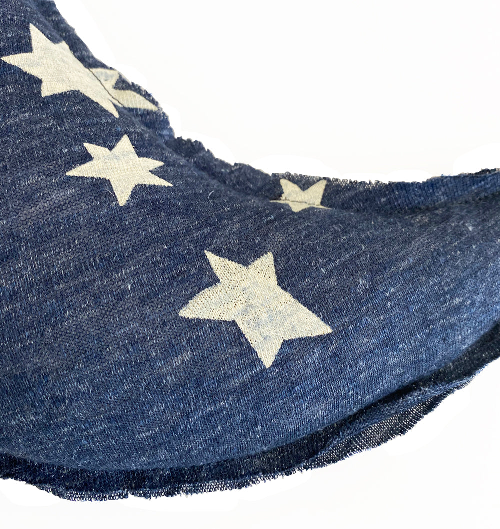 Infant gift combo- Blue moon pillow and infant crew tee star print