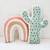 Cactus shaped pillow- Cactus print
