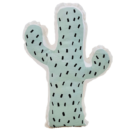 Cactus shaped pillow- Cactus print