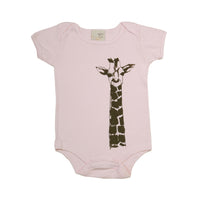 Organic infant one piece- Giraffe print