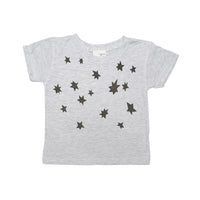 Infant gift combo- Blue moon pillow and infant crew tee star print