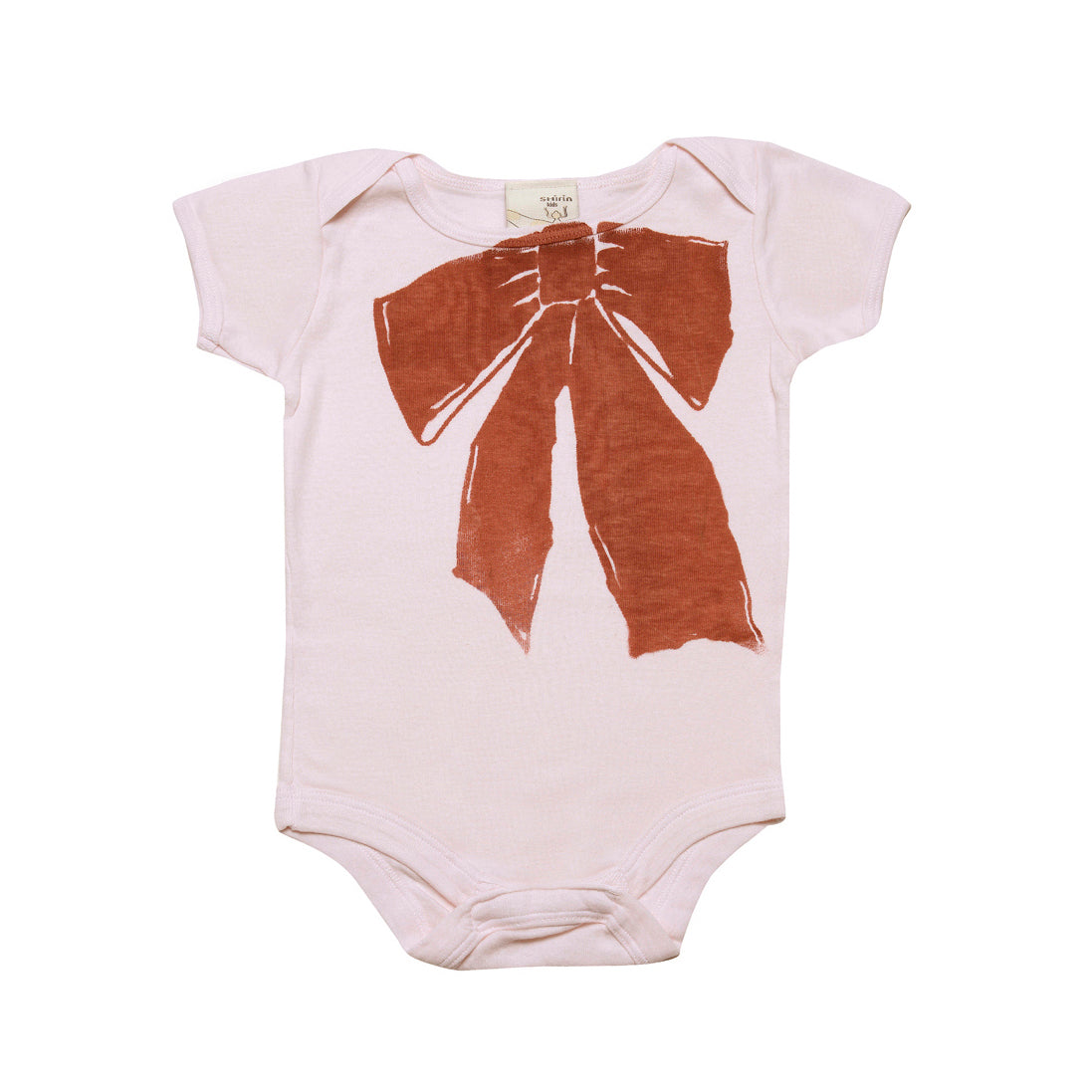 Organic infant one piece- Ribbon print